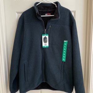 NWT 32 Degrees Men’s Sherpa Lined Fleece Jacket XL